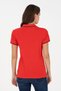 Women's Red Polo Neck T-Shirt 50280039-Vr030 - 5