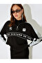 X Inji - Half Zipper Slogan Color Block Comfortable Fit Sweatshirt - 2