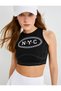 Sports Half Tank Top with Crew Neck, Printed, Slim Fit, with Stitching Detail - 2