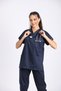 Unisex Stretch Fabric Doctor Nurse Scrubs Medical Scrub Surgical Top Thin Fabric (TOP) - 5