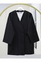 Double Tie V-Neck Kimono -Black