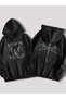 Unisex Basgıath Back Printed Hooded Oversize Hoodie Sweatshirt