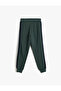 Oversize sweatpants with cargo pocket detail, drawstring waist, cotton blend, brushed fabric - 2