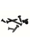800pcs M2 Self Tapping Screw Black Flat Countersunk Head Wood Screw Carbon Steel For Home Improve... - 5