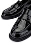 Women's Genuine Leather Black Patent Leather Loafers - 4