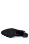 Women's Genuine Leather Black Leather Heeled Shoes - 5