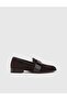 Gesa Genuine Suede Leather Women's Brown Loafer Shoes - 3