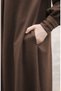 Mina Full Length Stamp Coat - Brown - 5