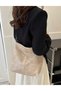 Women's casual comfortable bag with slouchy soft leather and shoulder strap - 2