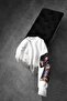 Men's White Dare of Sltr Sleeve Patch Oversize Sweatshirt