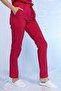 Lycra Nurse Uniform Single Bottom Pomegranate Flower - 2
