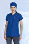 Lycra Bat Sleeve Nurse Jersey Single Top Cobalt Blue - 2