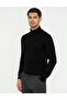 Black Slim Fit Turtleneck Basic Knitwear Sweater 50248583 -Vr046 - 3