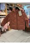 Hooded Quilted Girl's Coat - 8