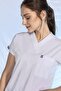 Lycra Bat Sleeve Nurse Uniform Single Top White - 3