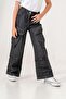 Girl's Pocket Detailed Pleated Jeans - 3