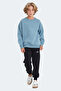Logan Unisex Kids Sweatshirt Blue - 6