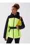 Hooded Color Blocked Long Sleeve Women's Ski Coat