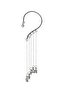 Women's Silver Color Lacquer Plated Single Stone Detailed Pendant Star Charm Earcuff & Cartilage Earrings - 5