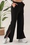 Women's Pocket Slit Sweatpants Trousers - 2