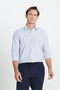 Cotton Oxford Slim Fit Slim Fit Classic Collar Dobby White Mint Shirt