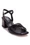 Dza07- 928055 Bb Black Classic Heeled Women's Shoes