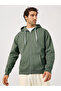 Eco-Earth Relaxed Fit Zip Up Fleece Hoodie
