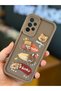 Galaxy A32 4g Case Designed Pattern with Camera Protection Teddy Bear Coffee Color Soft Silicone Cover - 5