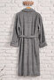روب حمام عاجي رمادي - موديل S/M 120 قطع أنيقة - 2