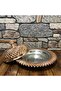 وعاء نحاسي مطرز على شكل هرم 35 سم - 4