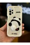 Galaxy A13 Case Designed Patterned Camera Protected Panda White Tassel Silicone Cover - 6