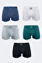 Men's Colorful 5-Piece Cotton Elastane Boxer 5m074