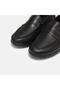 Women's Wedge Heel Loafers - Genuine Leather, Black, Large Size 41-44 - 3