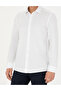 White Slim Fit Long Sleeve Shirt 50275511-Vr013 - 6