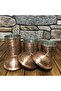 طقم توابل نحاسي مطرز - 3