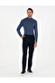 Navy Blue Ex. Slim Fit Fabric Trousers 50297517-Vr033