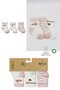 Organic Seamless Combed Cotton Socks for 0-3 Months Baby - Set of 3 - 7