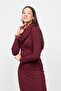 Degaje Yaka Stretch Fabric Corded Fabric Combed Cotton Long Slim Fit Dress - 2