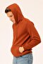 Suwari Orange Hooded Men's Sweatshirt - 5