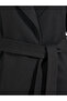 Regular Fit Midi Wool Like Belted Coat with Faux Fur Detail - 6