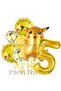 Pokemon Pikachu Concept 5 Year Old Birthday Balloon Set Pokemon Pikachu Foil Balloon Set - 2