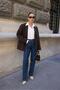 Classic Jean Color Side Staple Detailed High Waist Jean Trousers - 3