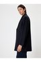 Slim Fit Cashmere Coat with Pocket Detail
