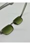 Yoda Unisex Small Rectangle Retro Smoked Frame Green Glass Uv400 Sunglasses - 7
