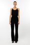Modailgi Side Striped Pants with Guipure Strips - 7113,7114 Black