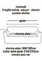 Jacquard sofa cover 3+3, couch cover, chester sofa cover, 3-seater sofa cover, 2 pieces - 3