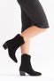 Merita Real Leather Women's Western Boots Black Suede