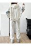 Women's Plush Bottom Top Winter Tracksuit Set - 4