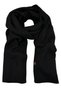 Black Wool Soft Texture Long and Wide Large Size Plain Shawl Scarf