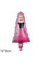 Barbie Concept 2 Years Old Balloon Set Barbie Theme Birthday Foil Balloon Set - 5